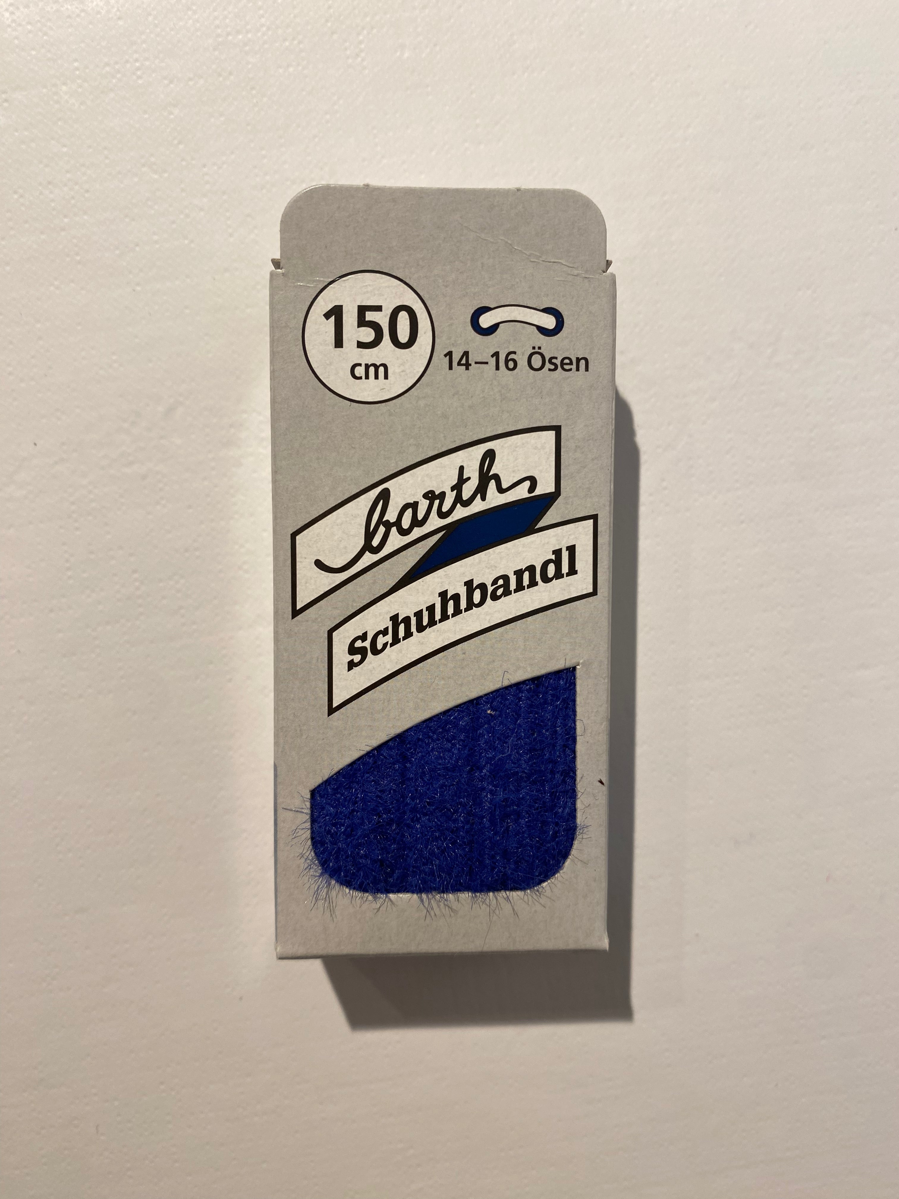 Barth, Laces, Flausch Blau, 150 cm – Produktfoto PICK UP Düsseldorf