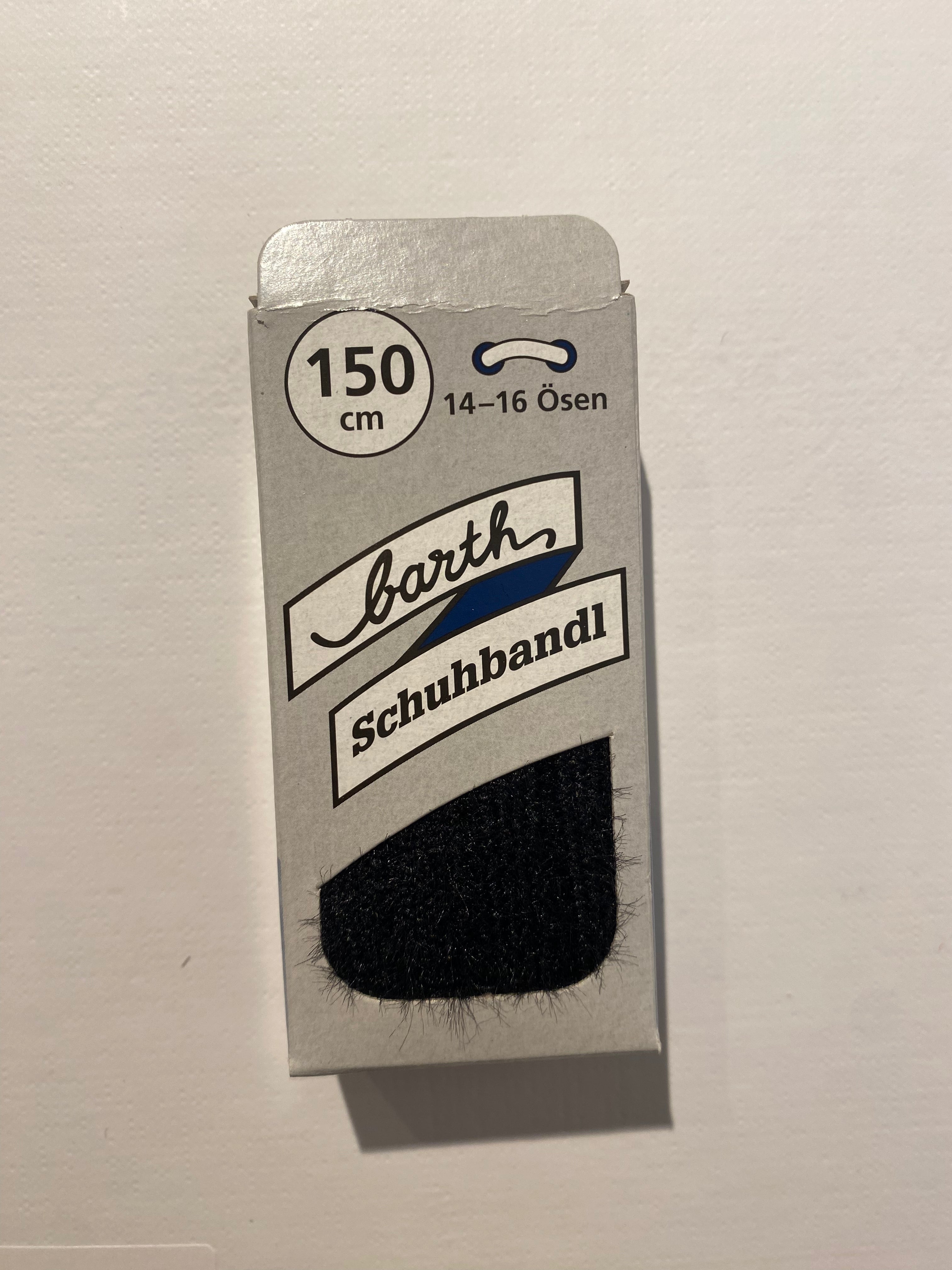 Barth, Laces, Flausch Schwarz, 150 cm – Produktfoto PICK UP Düsseldorf