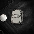Extreme Largeness In Memory of When I Gave a Fuck Emaille Pin Anstecker
