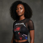 Bandshirt, Metallica, Moth Into Flame Mesh Crop – Ansicht 2 | PICK UP Düsseldorf