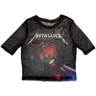 Bandshirt, Metallica, Moth Into Flame Mesh Crop – Produktansicht | PICK UP Düsseldorf