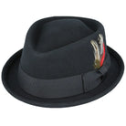 Maz Crushable Wool Felt Diamond Crown Pork Pie Hat Black bei PICK UP 78 Düsseldorf