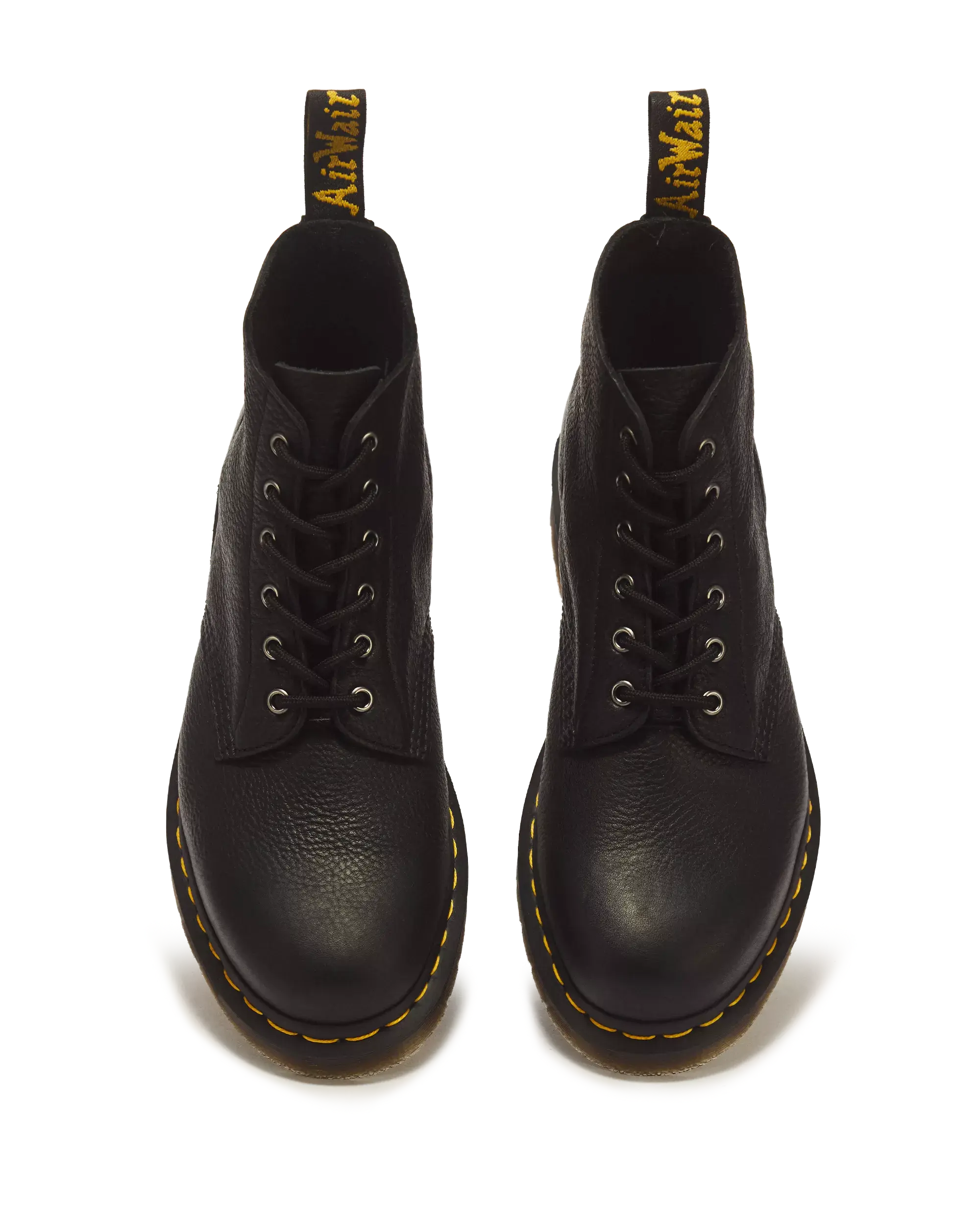 Dr. Martens 101 Black Ambassador Boots - Rückansicht mit AirWair Fersenschlaufe