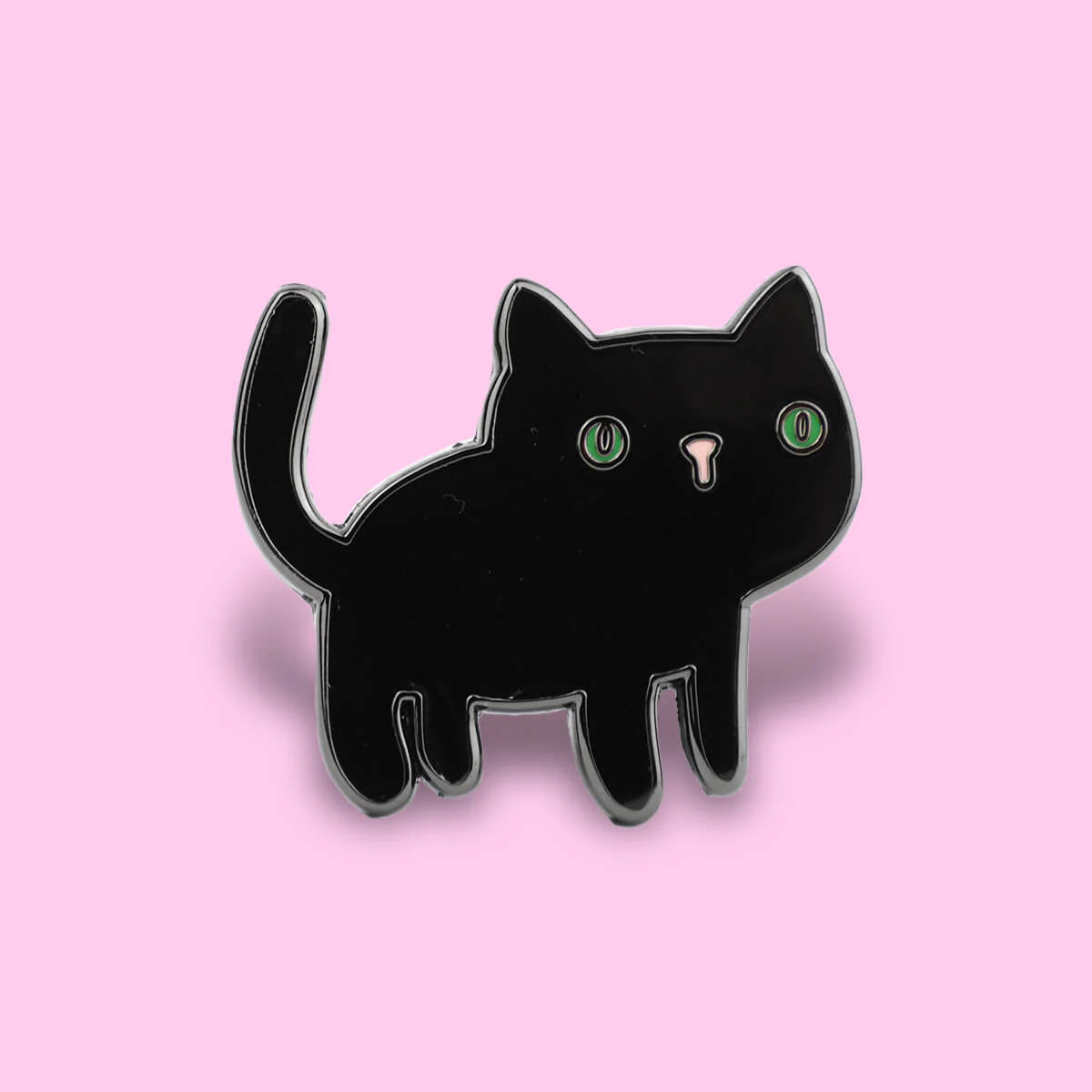 Extreme Largeness Black Cat Emaille Pin Anstecker