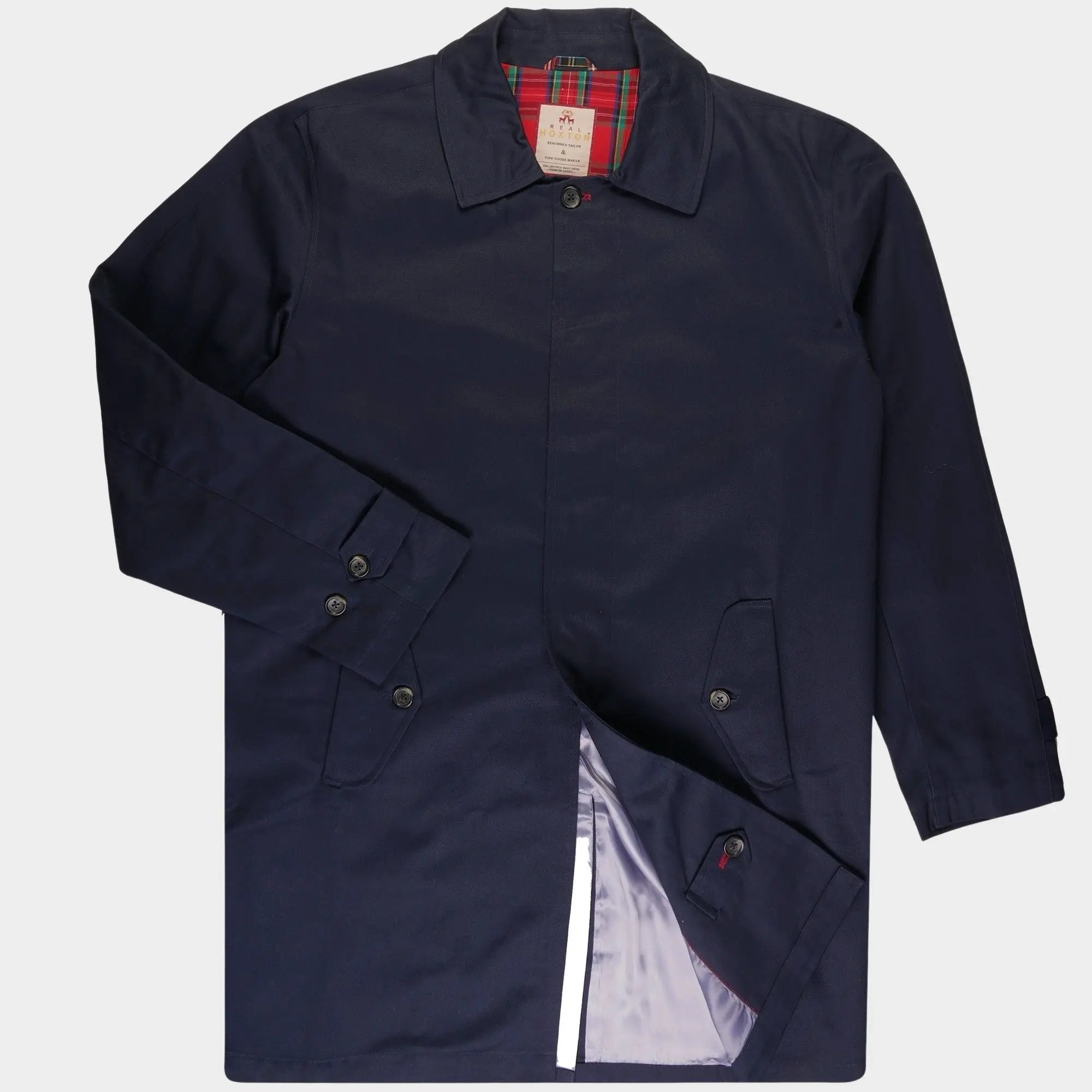 Real Hoxton Mac Mantel in Navy – klassischer Mod-Style

