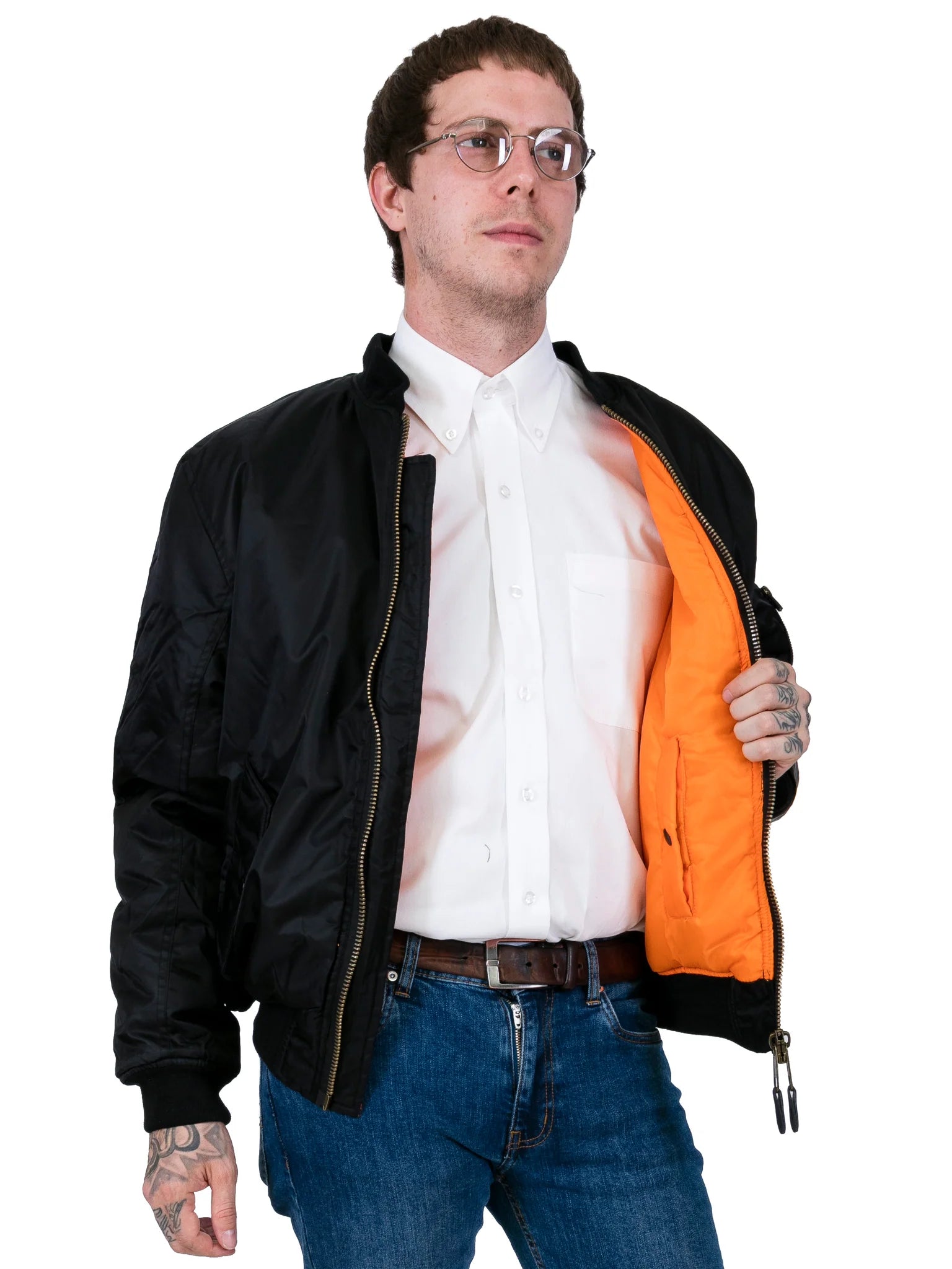 „Relco MA-1 Flight Jacket Schwarz – klassische Bomberjacke bei PickUp78.de“
