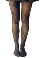 Pamela Mann Feather Net Tights mit Federmuster
