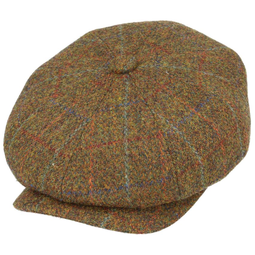 MAZ MAZ, Galdwin Bond Harris Tweed Wool Newsboy Cap, Light Green  Pick Up | Düsseldorf