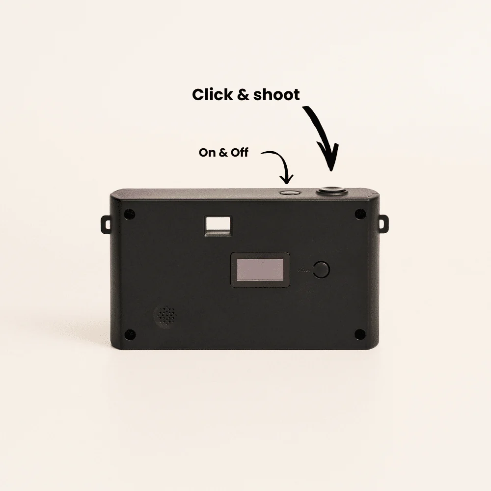 Timelens Kamera Noir schwarz kompakt Click and Shoot Retro Filter Street Photography Lifestyle Pickup78