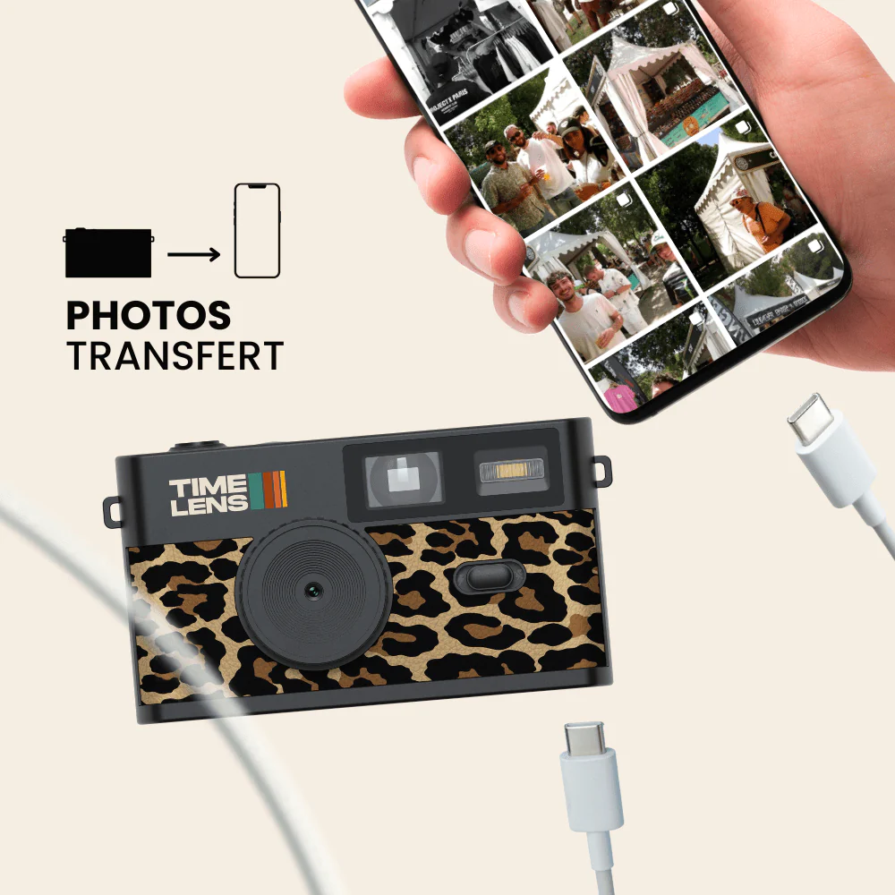 Timelens Kamera Leopard Print kompakt Click and Shoot Retro Filter Street Photography Lifestyle Pickup78