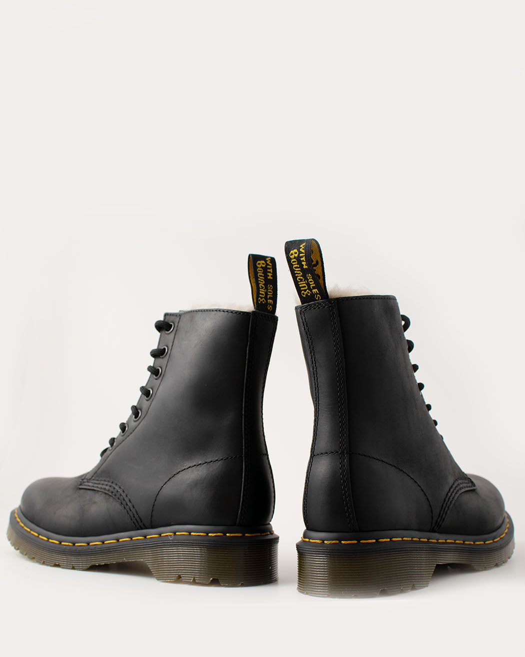 Black burnished wyoming dr martens deals