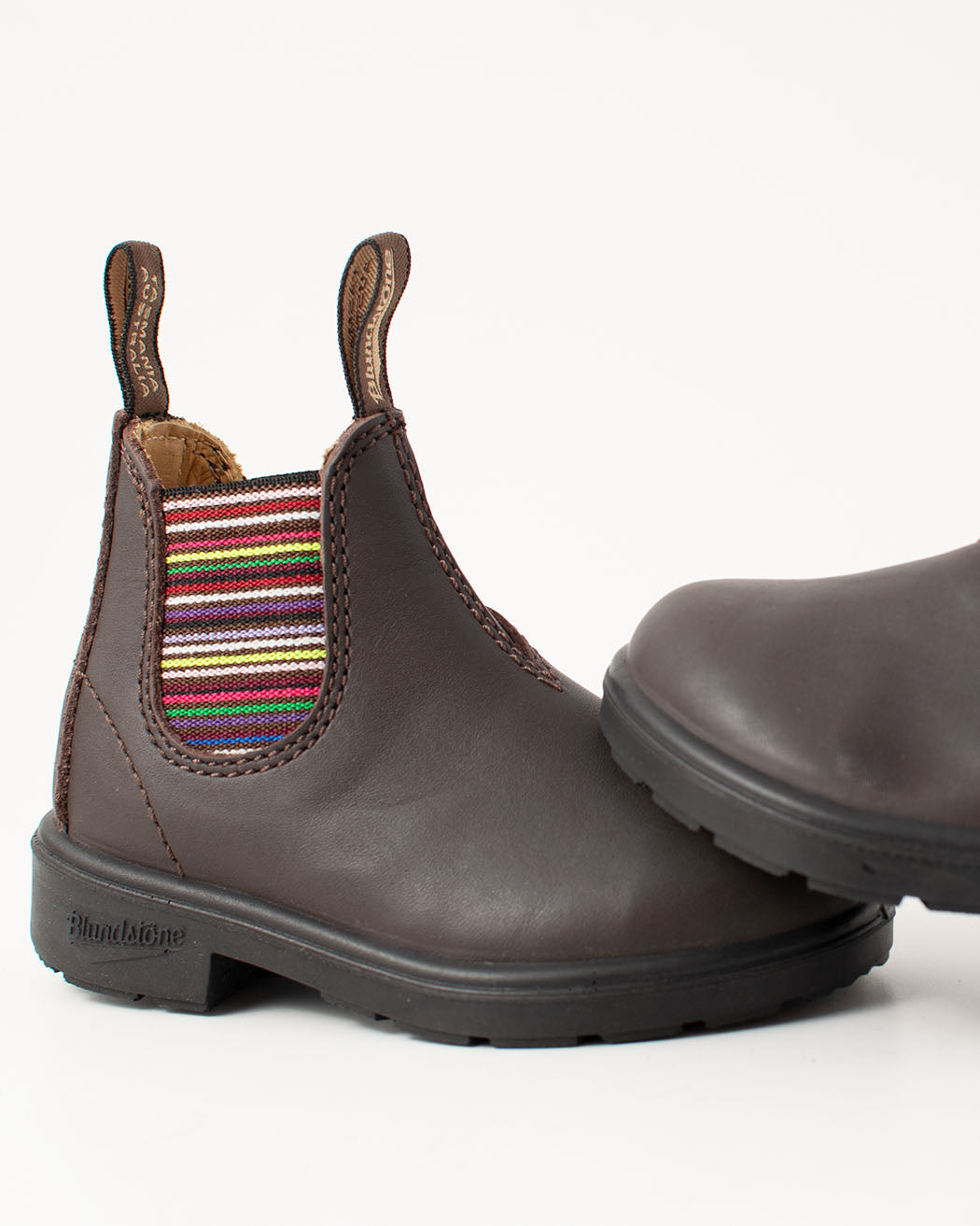 Blundstone Kids Chelsea Boots 1413 leather with colorful stripes