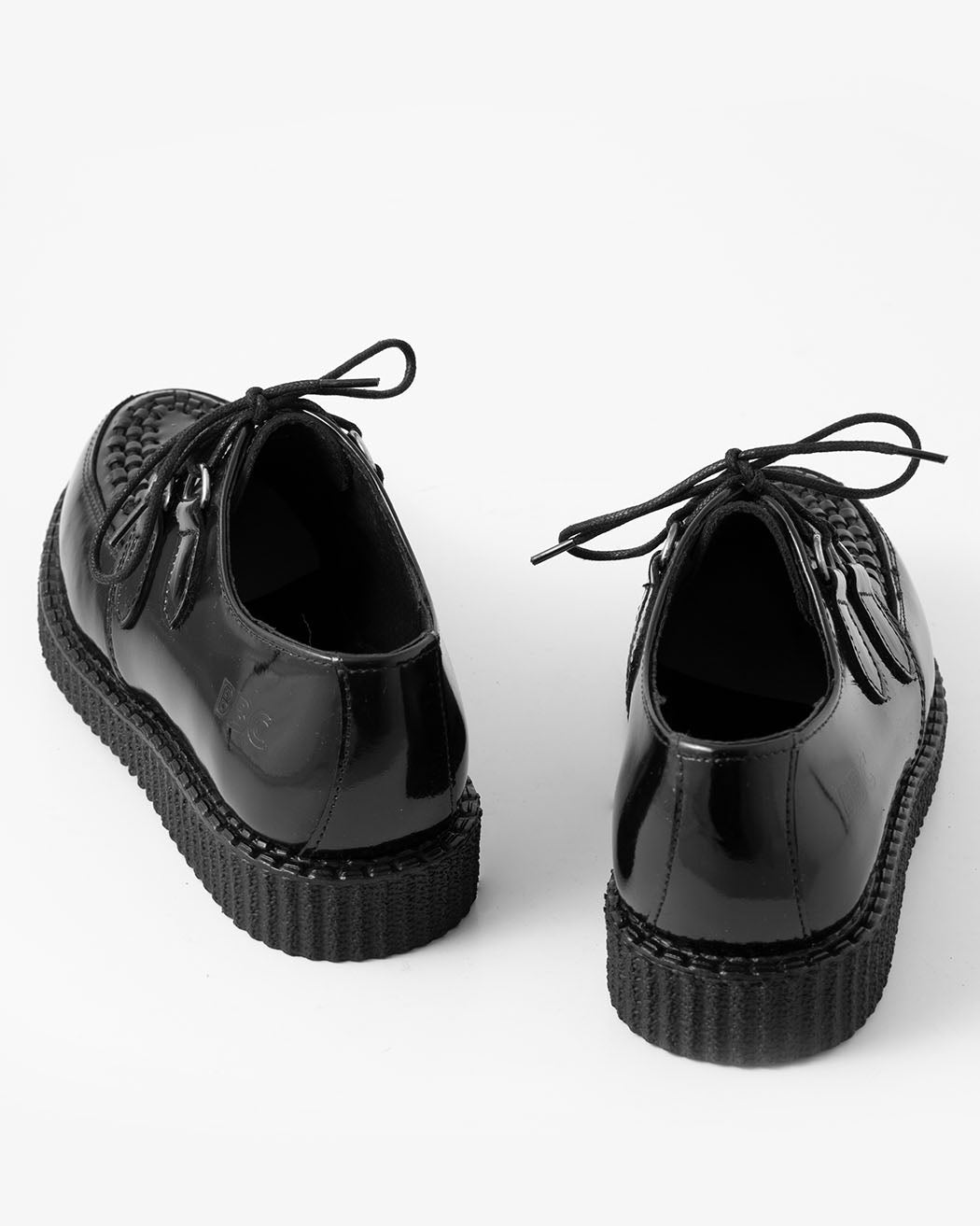 BBC Creeper Haley cuir verni noir