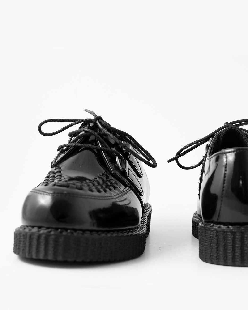 BBC Creeper Haley cuir verni noir