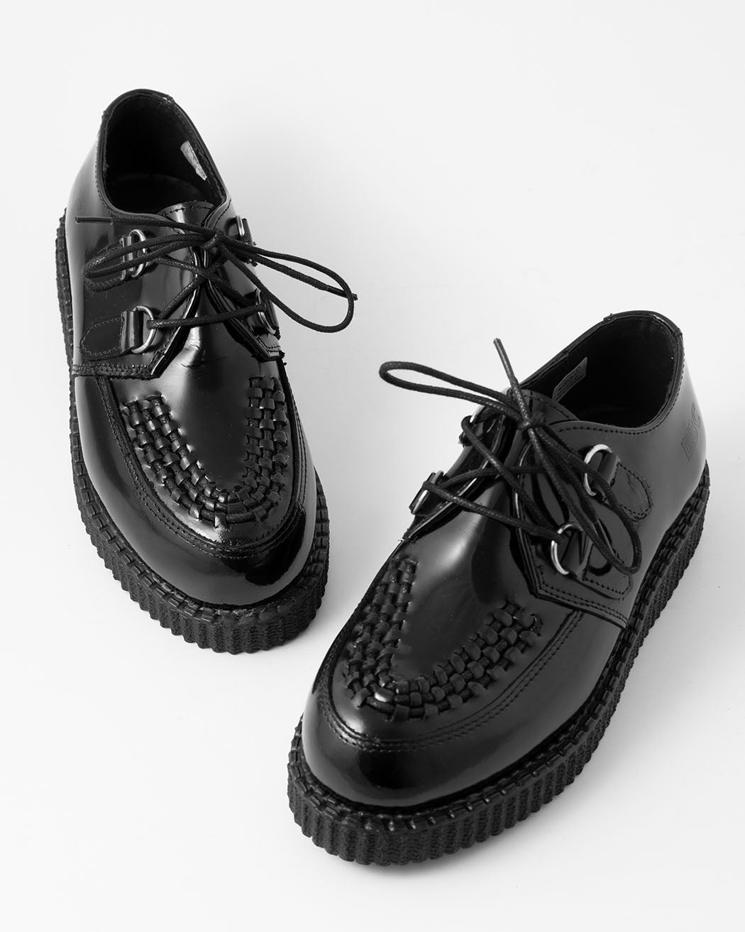 BBC Creeper Haley cuir verni noir