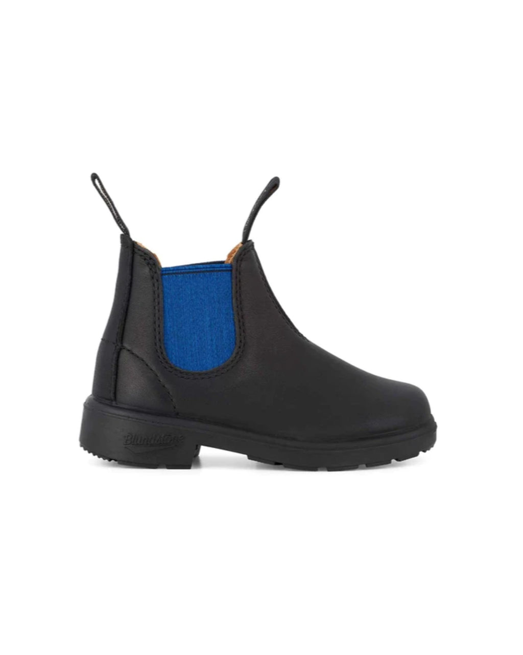 Blundstone Kids Chelsea Boot 580 black leather with blue details