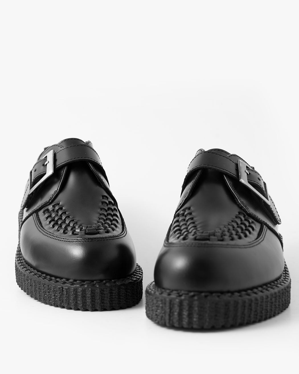 Black pattern shoes online